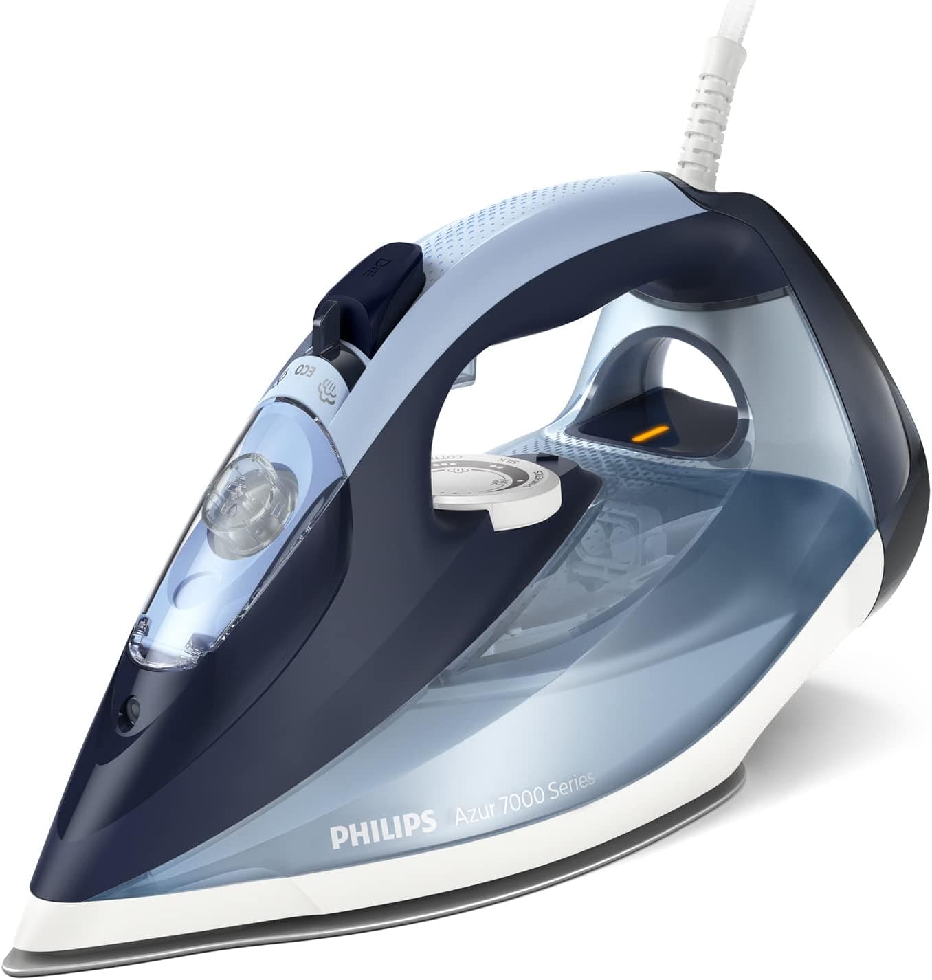 اتو بخار PHILIPS سری 7000 با کفی SteamGlide Plus، توان 2800W، بخار لحظهای 250 g، بخار مداوم 50 g/dk، خاموشی خودکار، رسوبزدایی سریع مدل DST7030/20 اتو بخار PHILIPS سری 7000 با کفی SteamGlide Plus، توان 2800W، بخار لحظهای 250 g، بخار مداوم 50 g/dk، خاموشی خودکار، رسوبزدایی سریع مدل DST7030/20