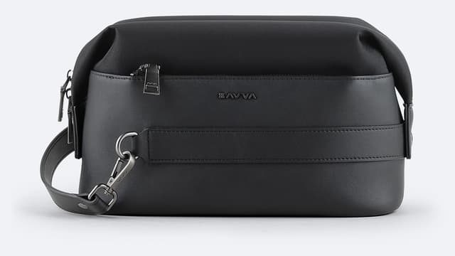 کیف پرتفوی و اصلاح مردانه Avva چرمی مشکی بخشبندی مدل B009767 کیف پرتفوی و اصلاح مردانه Avva چرمی مشکی بخشبندی مدل B009767