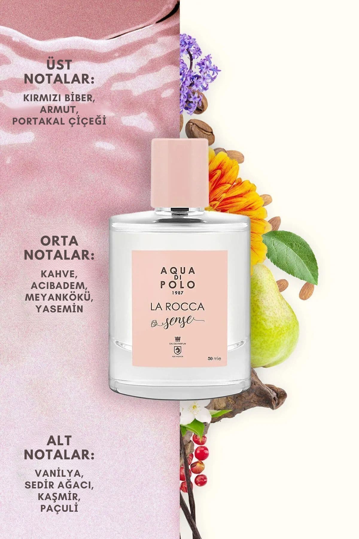 ست دوتایی عطر زنانه Aqua Di Polo 1987 La Rocca Sense ادوپرفیوم 50 ml با رایحه گلفام و شرقی مدل Stcc010501 ست دوتایی عطر زنانه Aqua Di Polo 1987 La Rocca Sense ادوپرفیوم 50 ml با رایحه گلفام و شرقی مدل Stcc010501