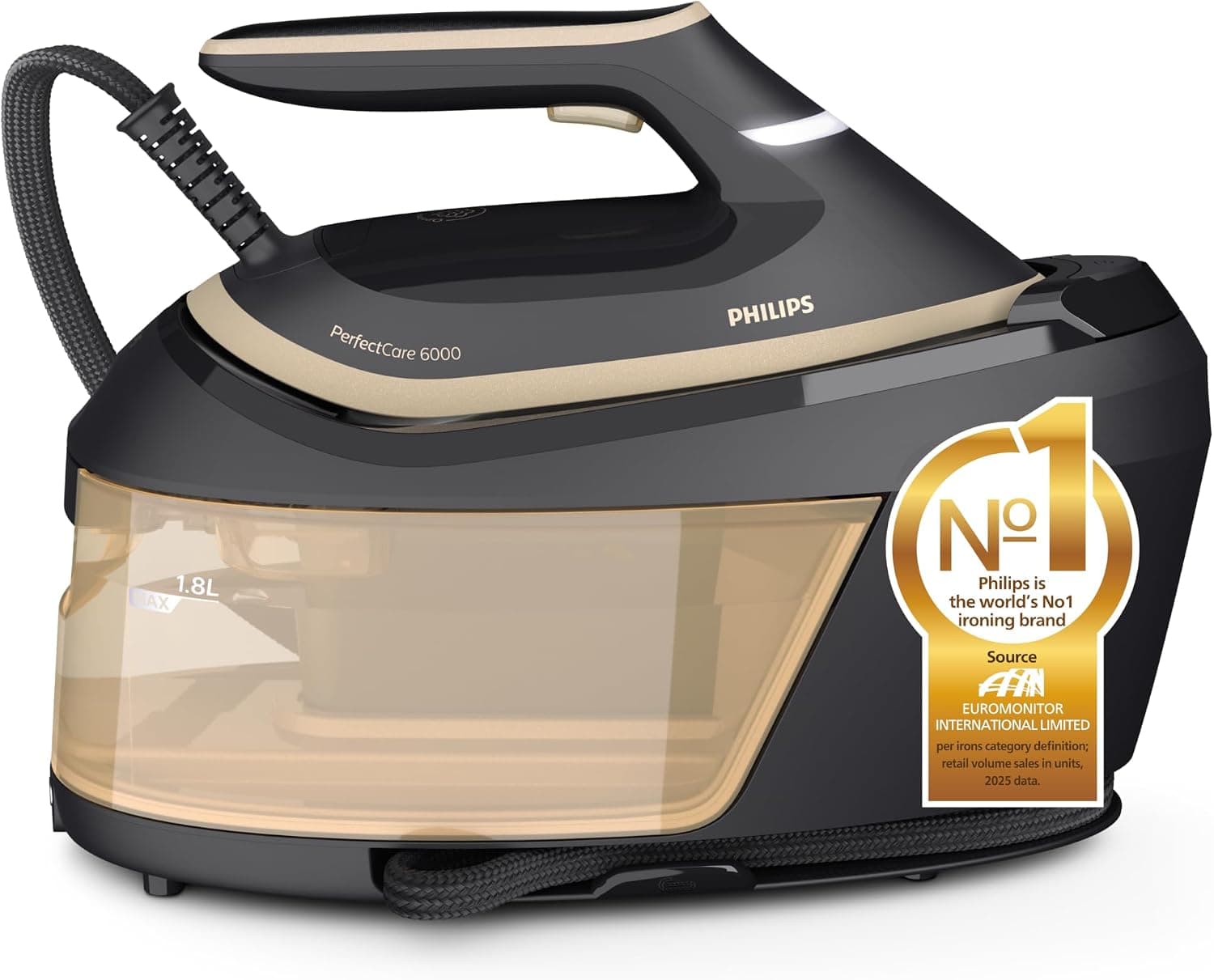 اتو بخار مخزندار PHILIPS با بخاردهی پیوسته 130g/min و بخار لحظهای 600g، توان 2400W اتو بخار مخزندار PHILIPS با بخاردهی پیوسته 130g/min و بخار لحظهای 600g، توان 2400W