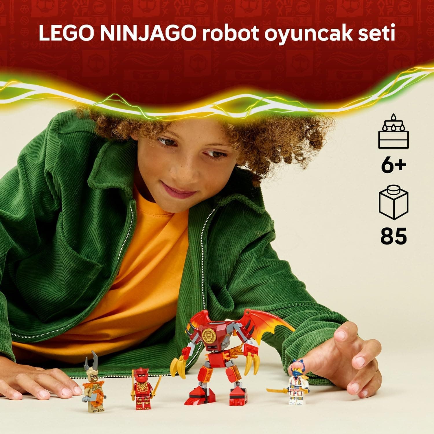لگو NINJAGO بسته نبرد ربات اژدهای Kai مدل 71851 لگو NINJAGO بسته نبرد ربات اژدهای Kai مدل 71851