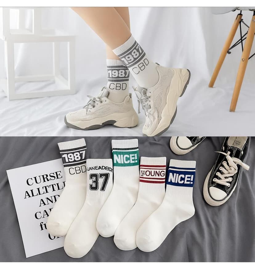 جوراب تنیس یونیسکس Sky Socks طرحدار بسته اقتصادی 5 تایی Nice Çemberli جوراب تنیس یونیسکس Sky Socks طرحدار بسته اقتصادی 5 تایی Nice Çemberli