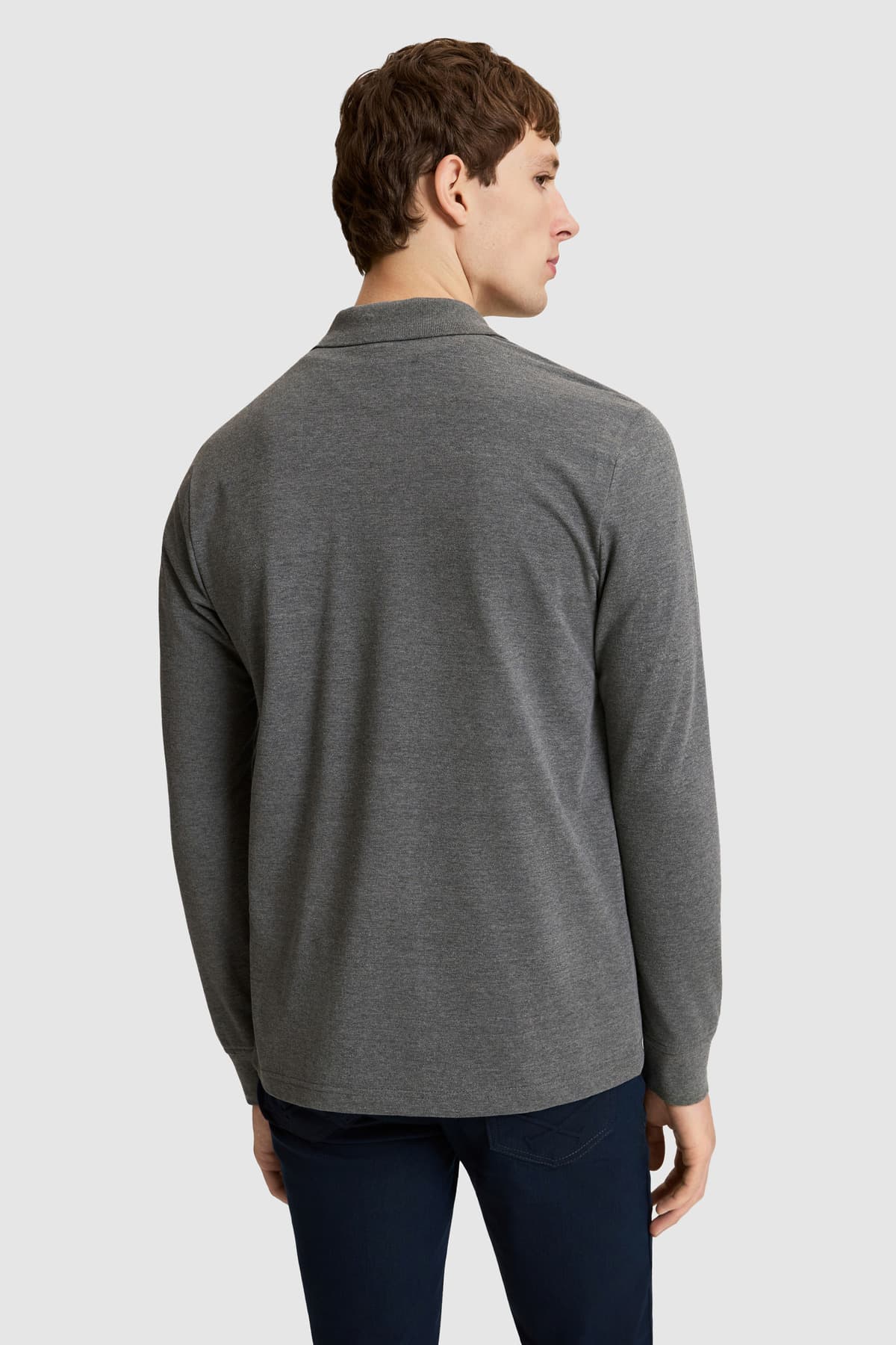 سوئیشرت مردانه U.S. Polo Assn. یقه پولو فیت معمولی خاکستری ذغالی ملانژ مدل 50333246-VR081 سوئیشرت مردانه U.S. Polo Assn. یقه پولو فیت معمولی خاکستری ذغالی ملانژ مدل 50333246-VR081
