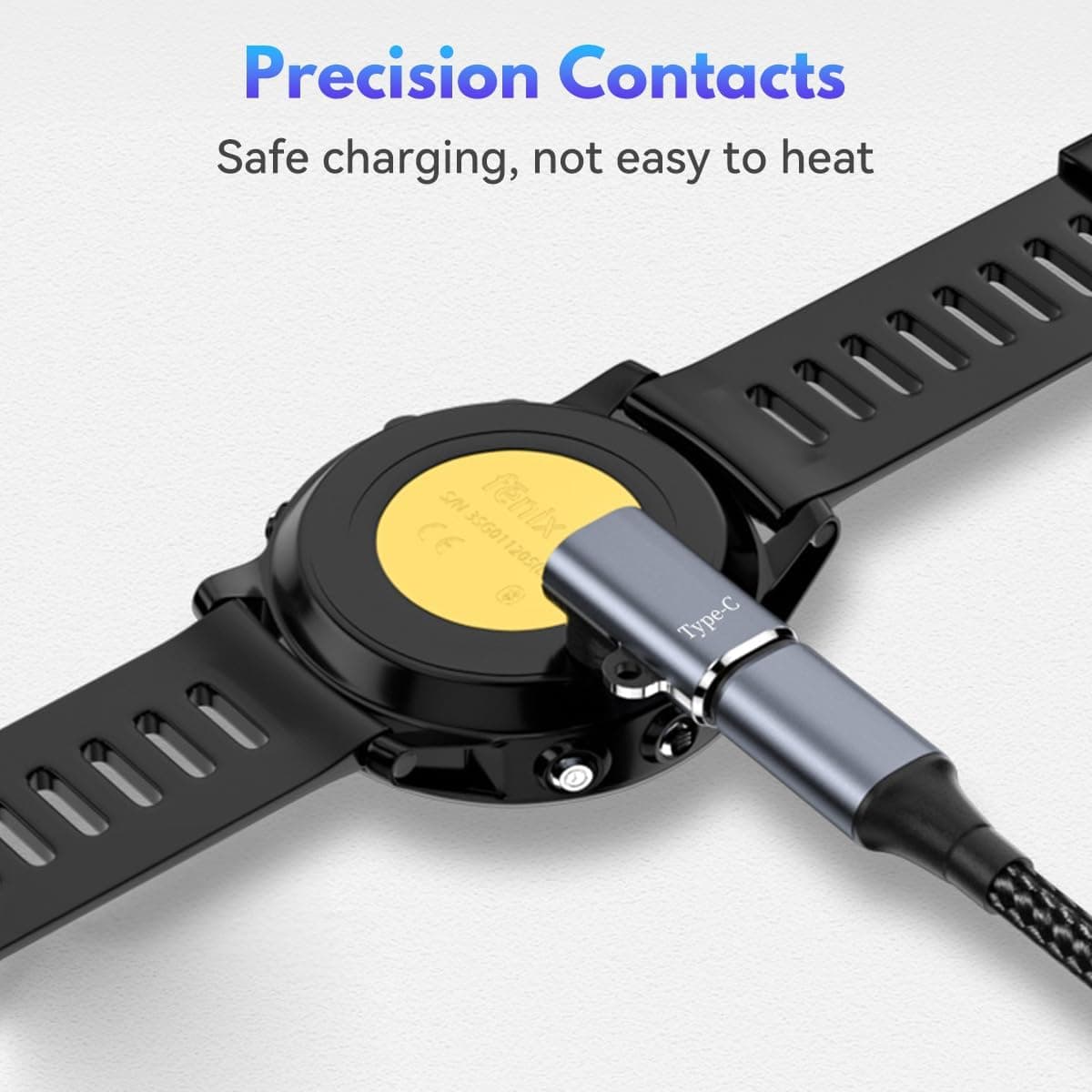 آداپتور شارژ T Tersely برای ساعت Garmin با USB C بسته 3 تایی آداپتور شارژ T Tersely برای ساعت Garmin با USB C بسته 3 تایی