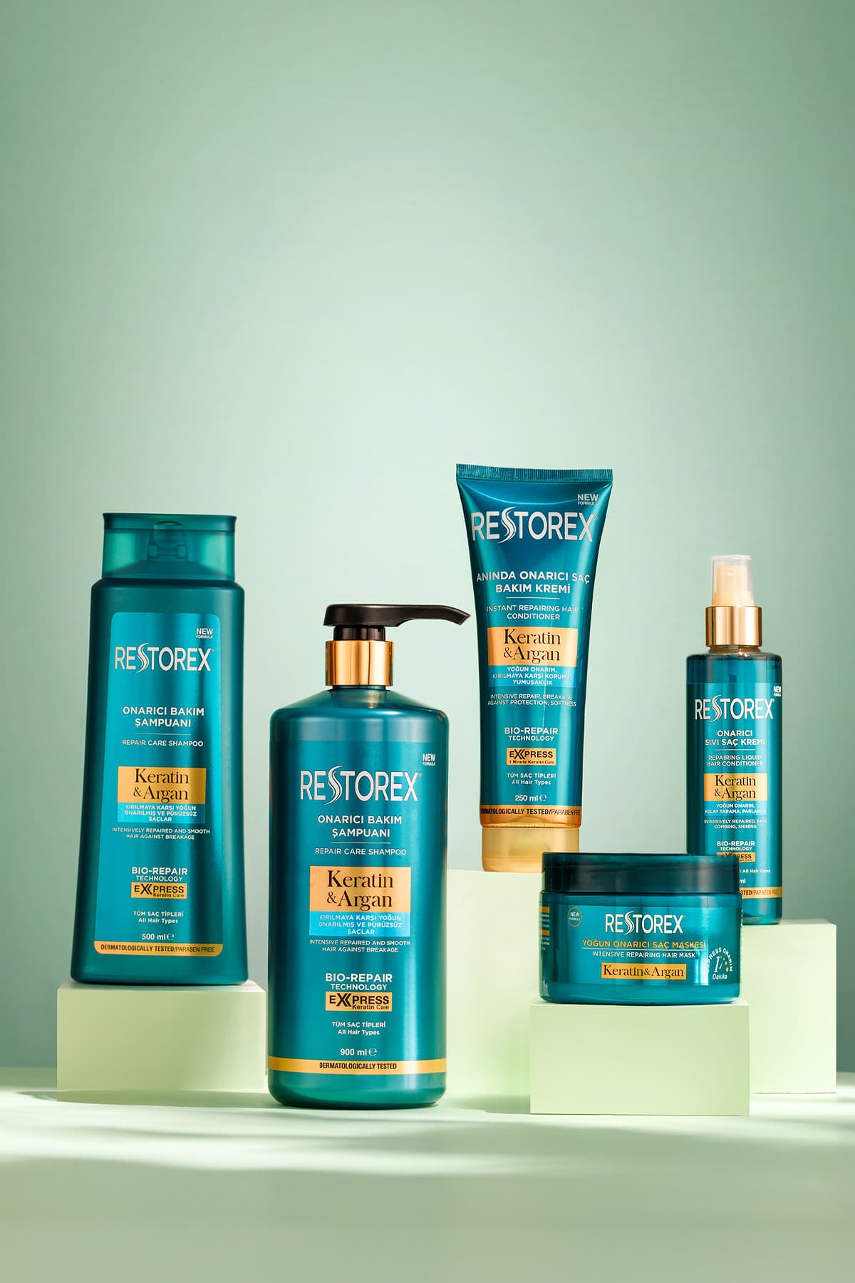ماسک مو ترمیمکننده Restorex حاوی کراتین و آرگان برای موهای آسیبدیده 300 Ml ماسک مو ترمیمکننده Restorex حاوی کراتین و آرگان برای موهای آسیبدیده 300 Ml