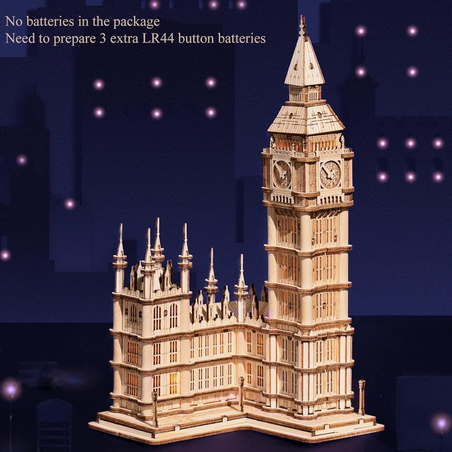 پازل سهبعدی چوبی بزرگسالان و نوجوانان Rolife مدل Big Ben، 220 قطعه پازل سهبعدی چوبی بزرگسالان و نوجوانان Rolife مدل Big Ben، 220 قطعه