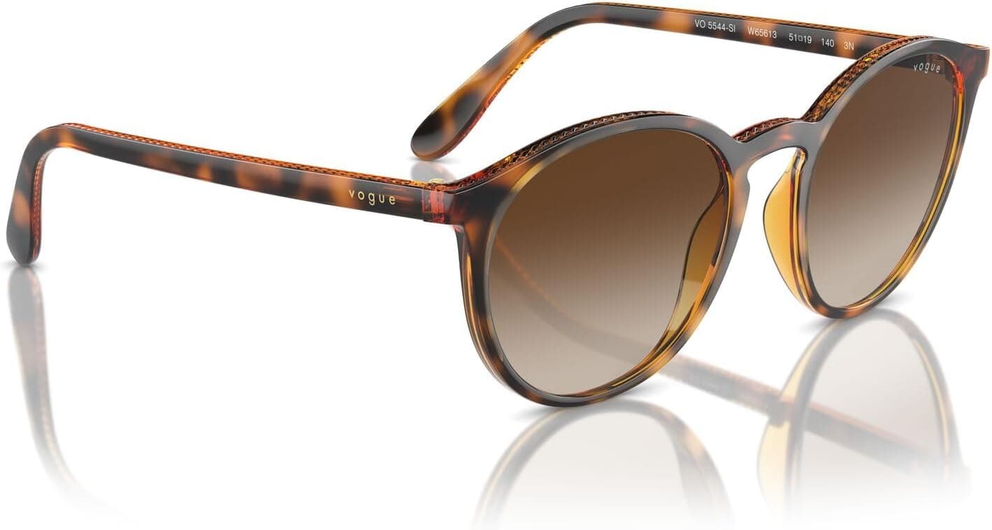 عینک آفتابی زنانه Vogue Eyewear In Vogue هاوانای تیره مدل VO-0VO5544SI-W65613-51 عینک آفتابی زنانه Vogue Eyewear In Vogue هاوانای تیره مدل VO-0VO5544SI-W65613-51
