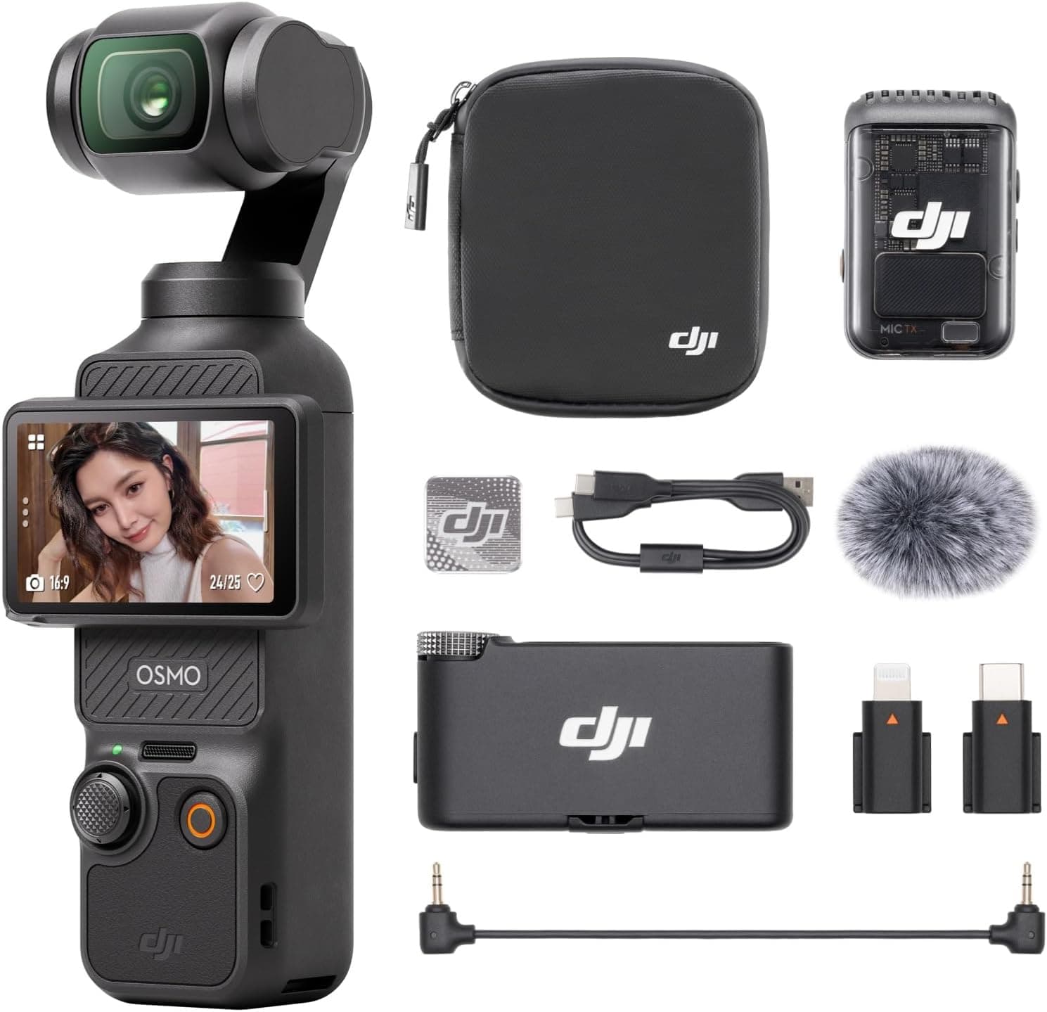 دوربین DJI Osmo Pocket 3 Creator Combo، 4K، 1300 mAh، 60 FPS دوربین DJI Osmo Pocket 3 Creator Combo، 4K، 1300 mAh، 60 FPS