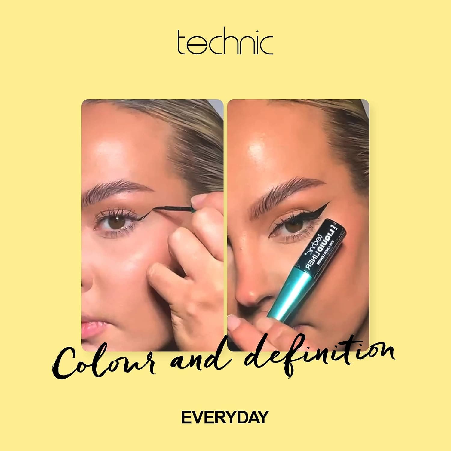 خط چشم مایع ضدآب مشکی technic 6ml خط چشم مایع ضدآب مشکی technic 6ml