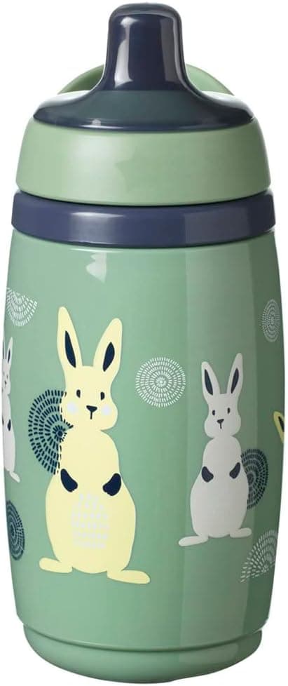 بطری آب کودکان Tommee Tippee عایقدار سبز 266ml INTELLIVALVE ضدنشت BACSHIELD ضدباکتری 12m+ بطری آب کودکان Tommee Tippee عایقدار سبز 266ml INTELLIVALVE ضدنشت BACSHIELD ضدباکتری 12m+