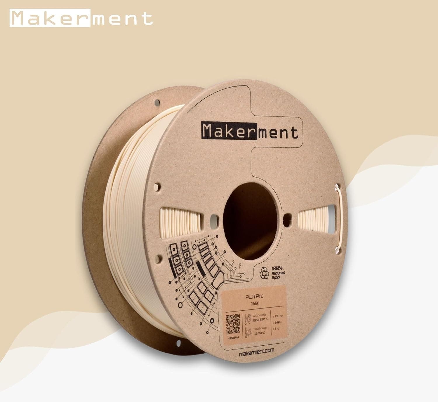 فیلامنت پرینتر سه بعدی Makerment 1.75mm 1kg مدل PLA PRO فیلامنت پرینتر سه بعدی Makerment 1.75mm 1kg مدل PLA PRO