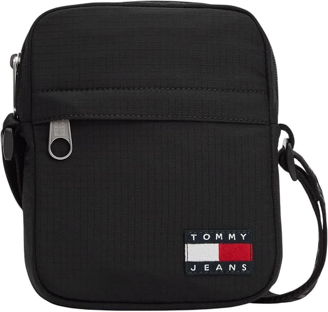 کیف رودوشی مردانه Tommy Jeans Daily Ripstop Reporter جیب بیرونی مشکی تکسایز کیف رودوشی مردانه Tommy Jeans Daily Ripstop Reporter جیب بیرونی مشکی تکسایز