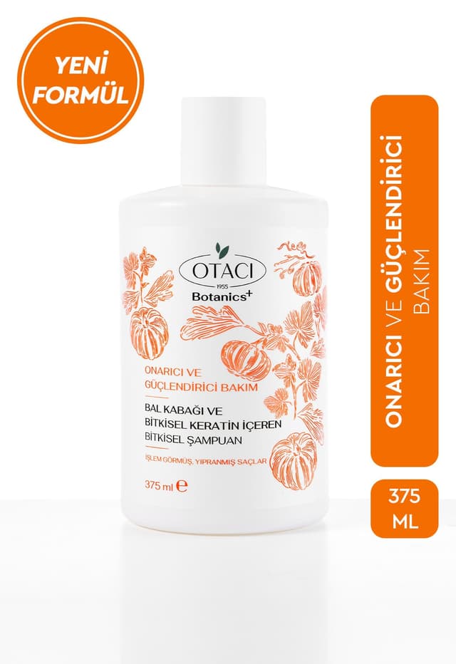 شامپو زنانه Otacı Botanics+ ترمیمکننده و تقویتکننده با کدو و کراتین گیاهی شامپو زنانه Otacı Botanics+ ترمیمکننده و تقویتکننده با کدو و کراتین گیاهی