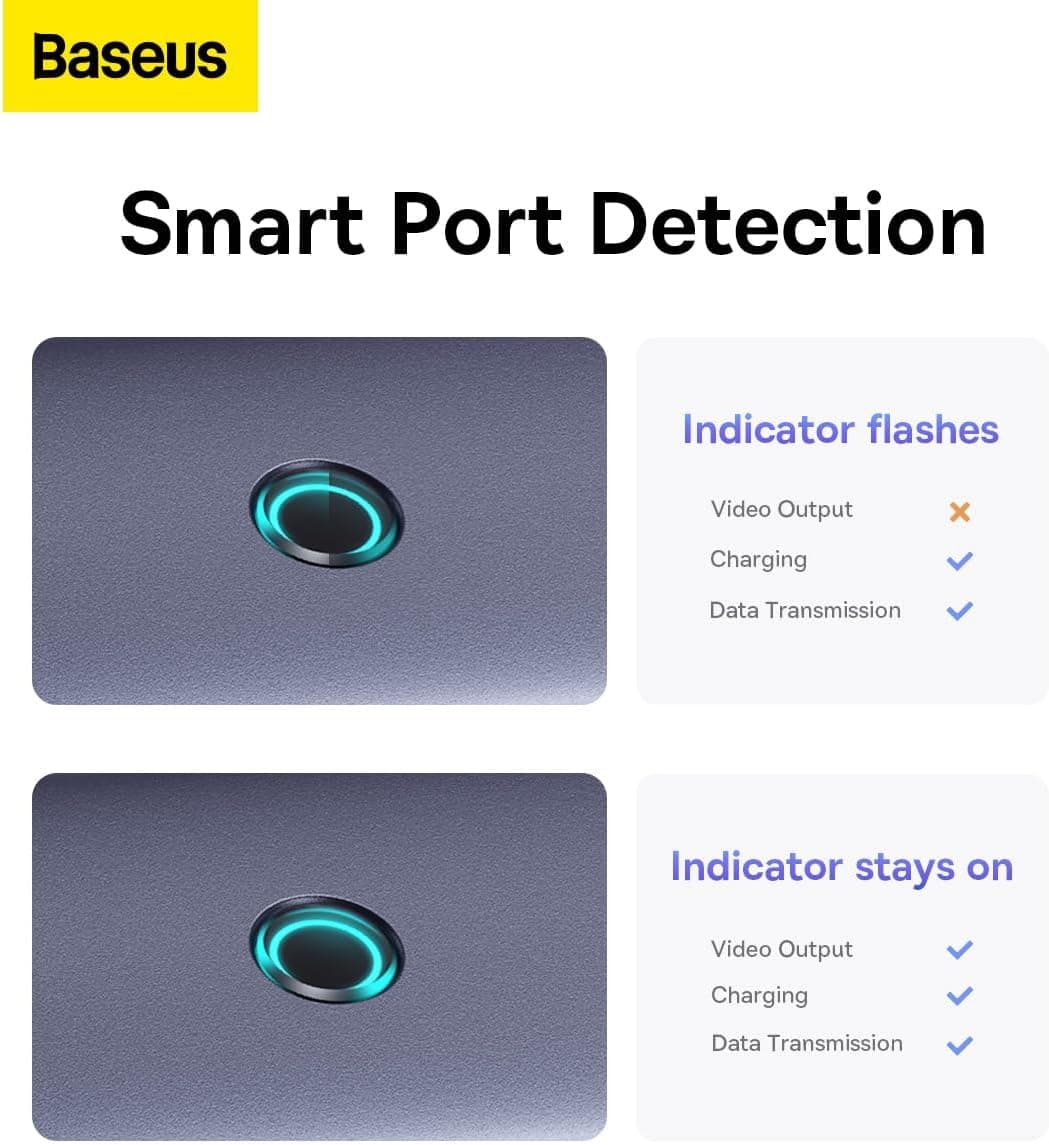 هاب 7 پورت Baseus مدل 7w1 UltraJoy 7 با ورودی USB-C هاب 7 پورت Baseus مدل 7w1 UltraJoy 7 با ورودی USB-C