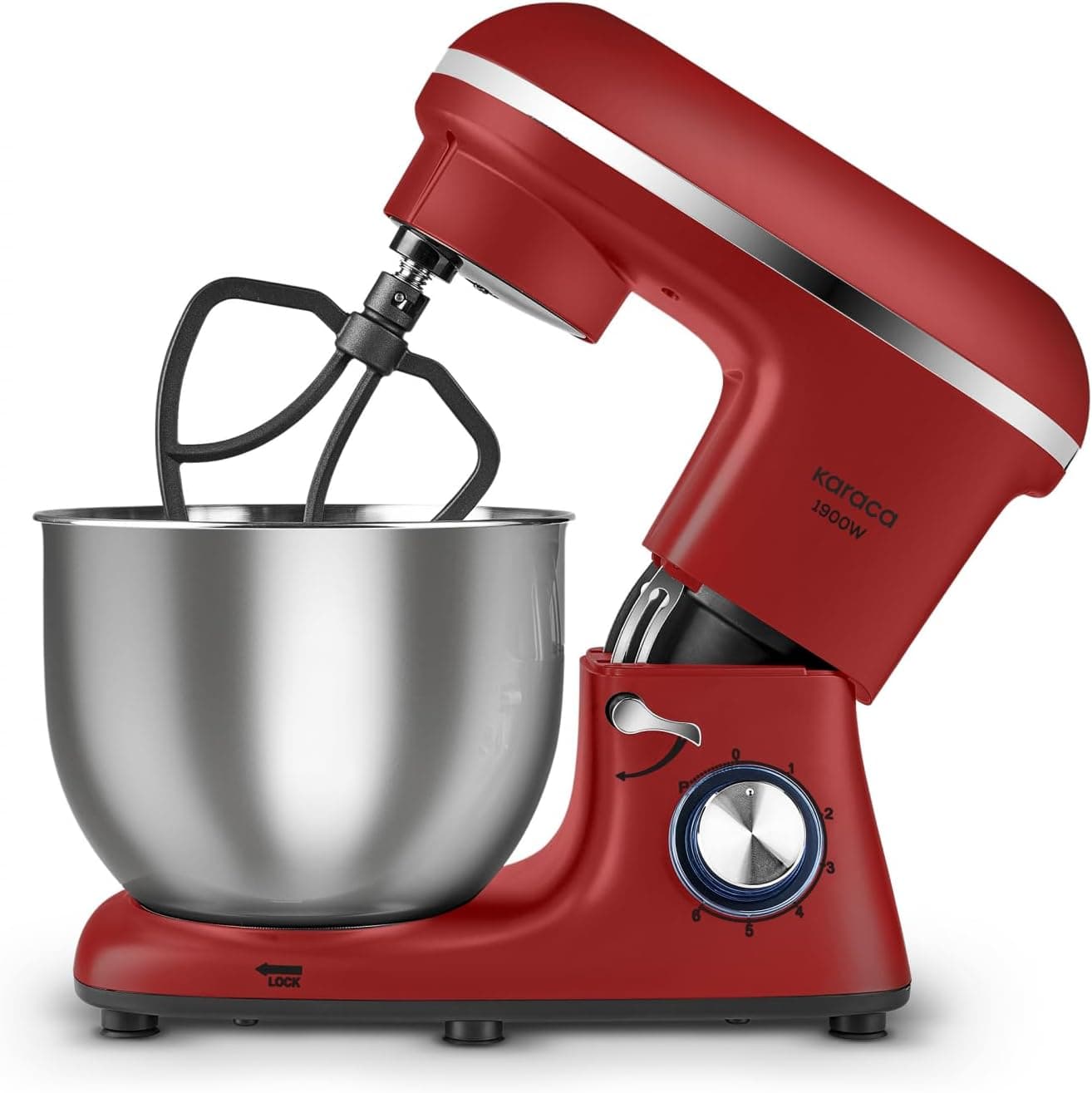 میکسر ایستاده Karaca Chefcrafter 1900W قرمز میکسر ایستاده Karaca Chefcrafter 1900W قرمز