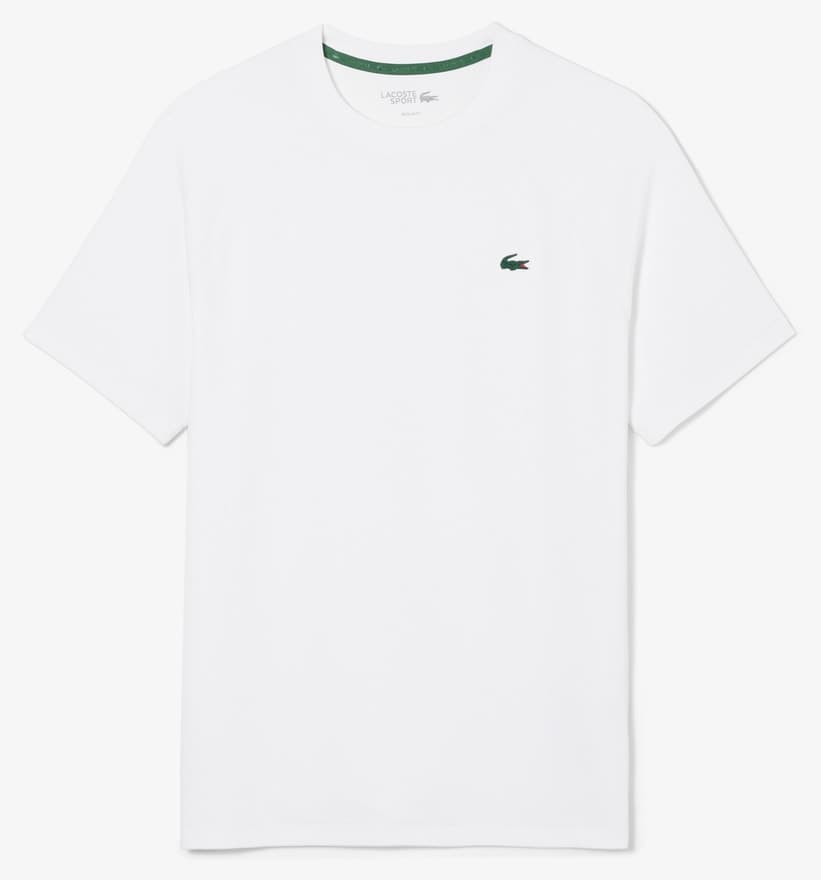 تیشرت مردانه Lacoste سفید یقه گرد فیت معمولی تیشرت مردانه Lacoste سفید یقه گرد فیت معمولی