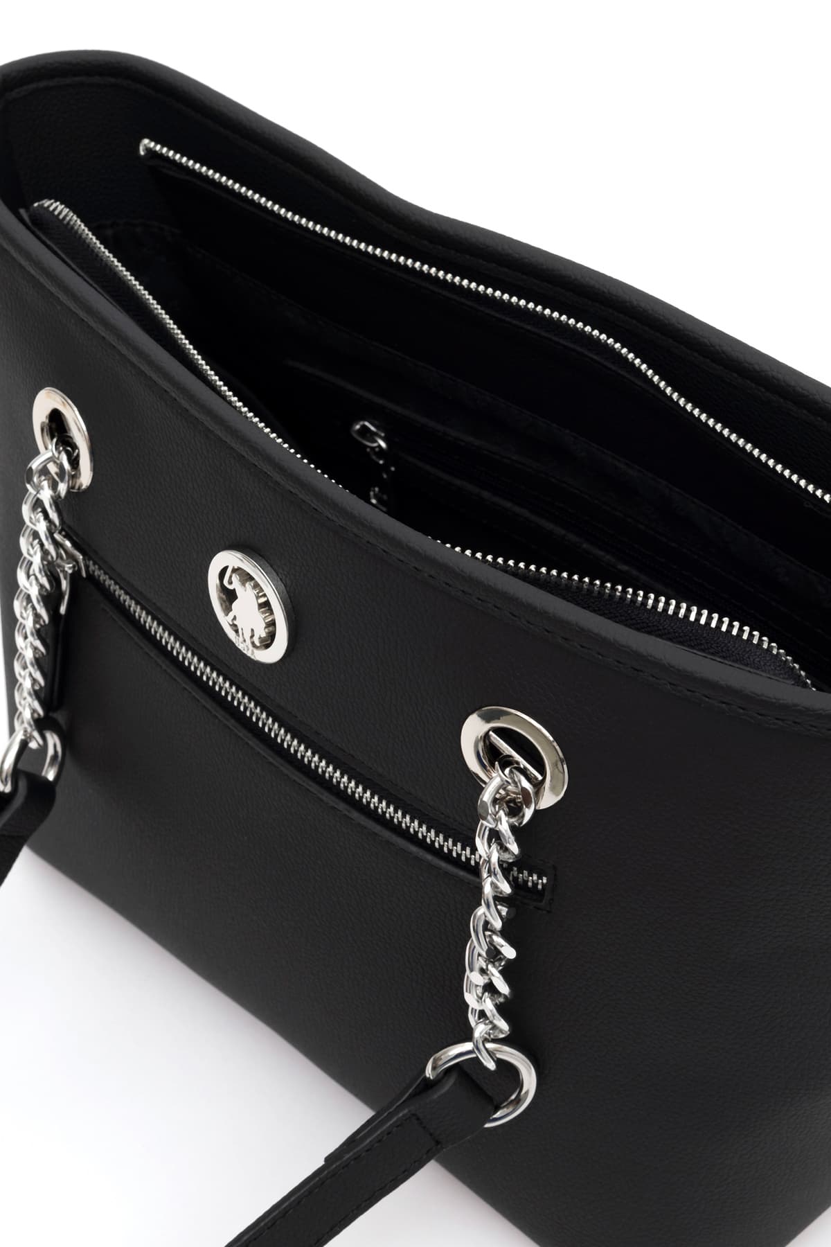 کیف دستی زنانه U.S. Polo Assn. مشکی مدل 50293654-VR046 کیف دستی زنانه U.S. Polo Assn. مشکی مدل 50293654-VR046