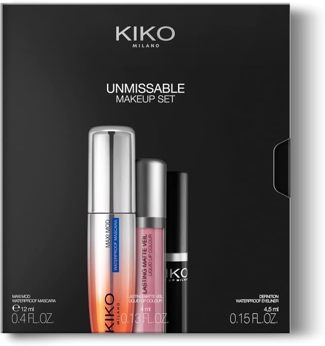 ست آرایشی Kiko Milano شامل ریمل و خط چشم ضدآب و رژلب مایع مات ست آرایشی Kiko Milano شامل ریمل و خط چشم ضدآب و رژلب مایع مات