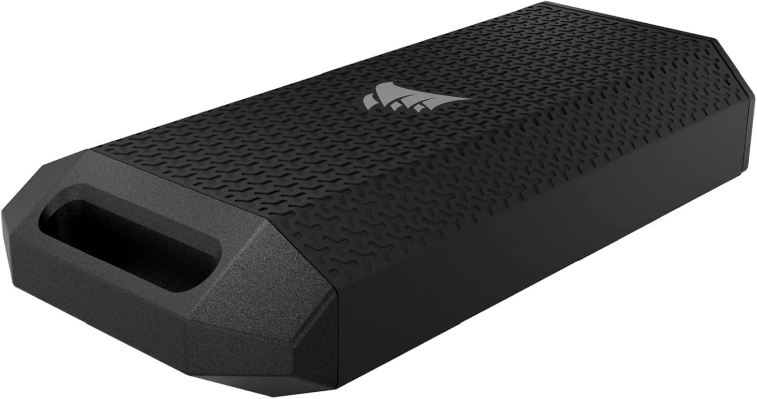 SSD اکسترنال برای PC، Mac و iPad Corsair مشکی مقاوم IP55 با سرعت تا 4000 MB/sn مدل EX400U SURVIVOR 2TB USB4 SSD اکسترنال برای PC، Mac و iPad Corsair مشکی مقاوم IP55 با سرعت تا 4000 MB/sn مدل EX400U SURVIVOR 2TB USB4