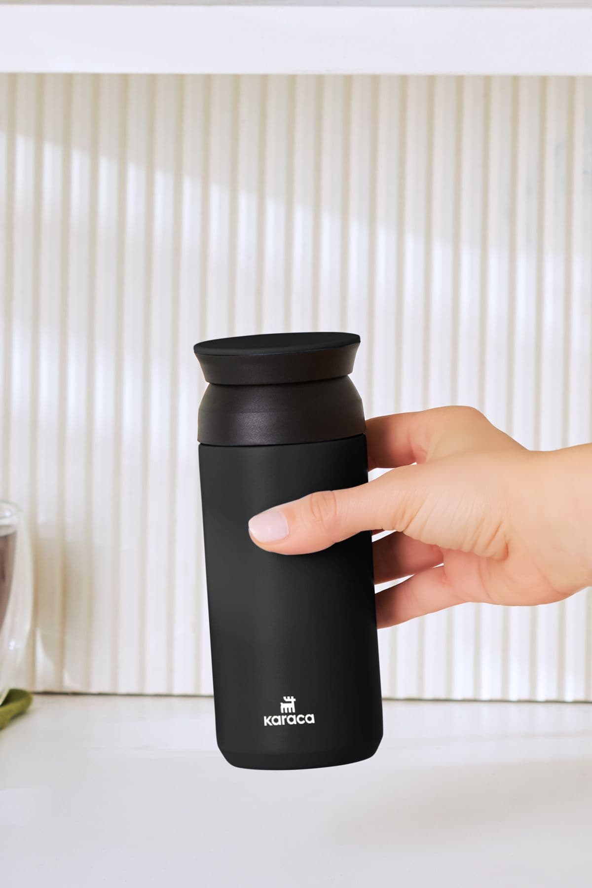 فلاسک Karaca Rainbow استیل ضدزنگ مشکی 350ml فلاسک Karaca Rainbow استیل ضدزنگ مشکی 350ml