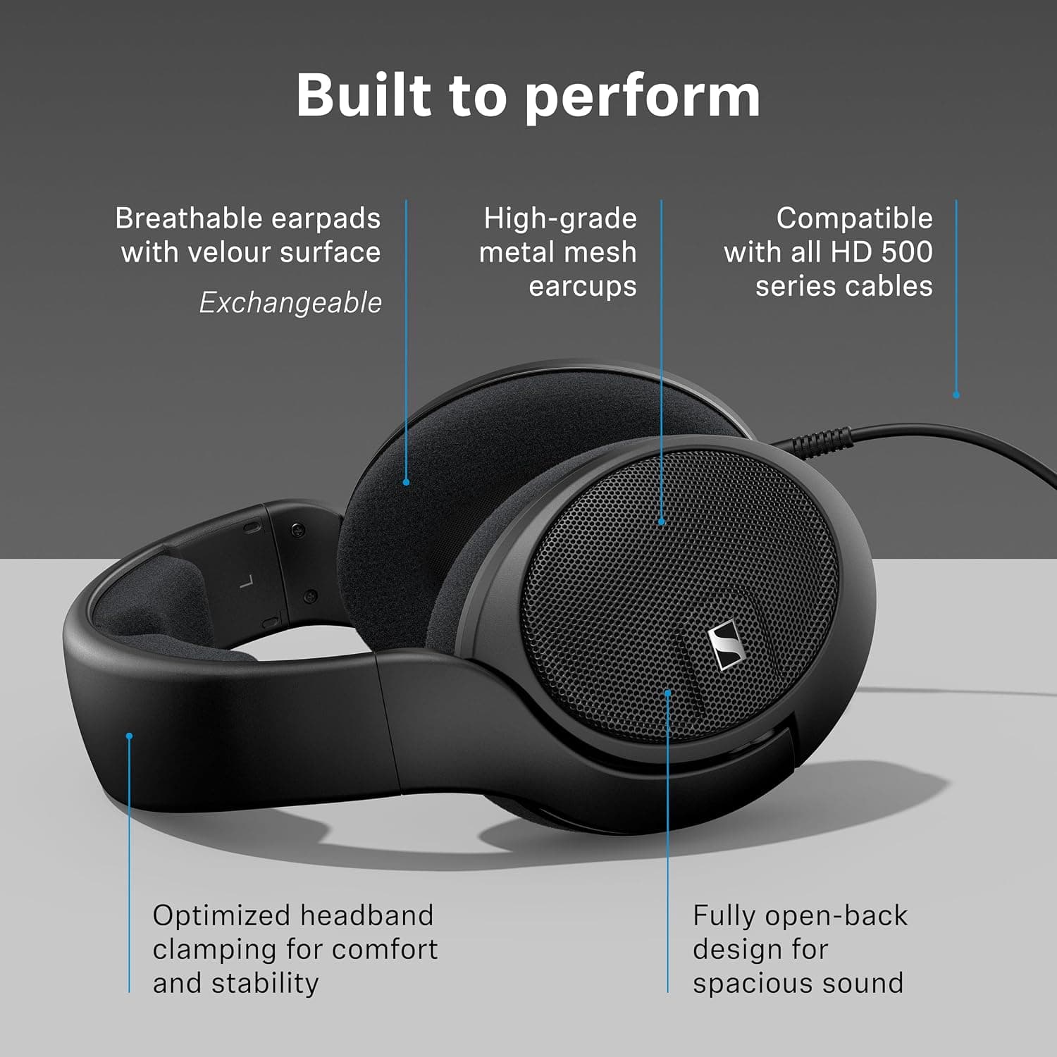 هدفون Sennheiser روگوشی مدل HD 560S هدفون Sennheiser روگوشی مدل HD 560S
