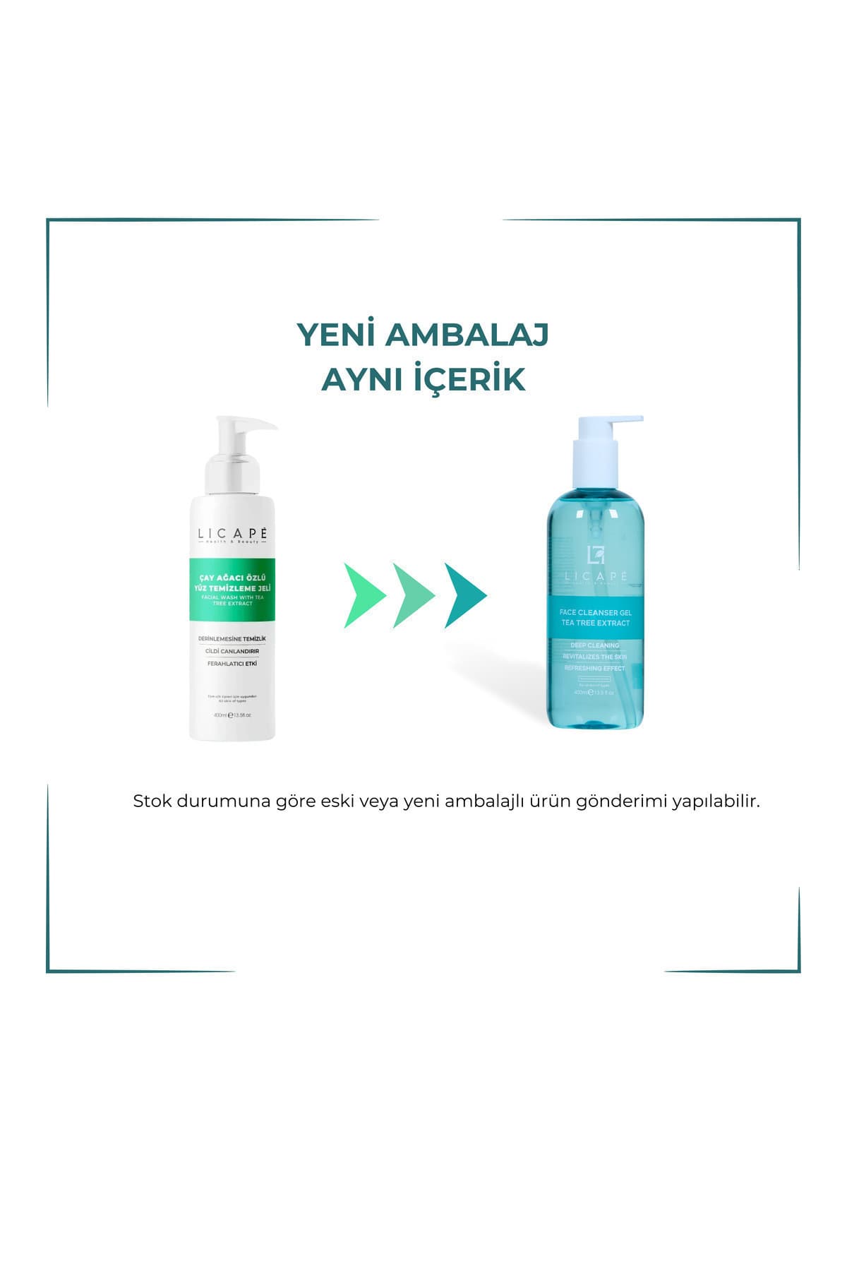 ژل شستوشوی صورت با عصاره درخت چای Licape 400ml ژل شستوشوی صورت با عصاره درخت چای Licape 400ml