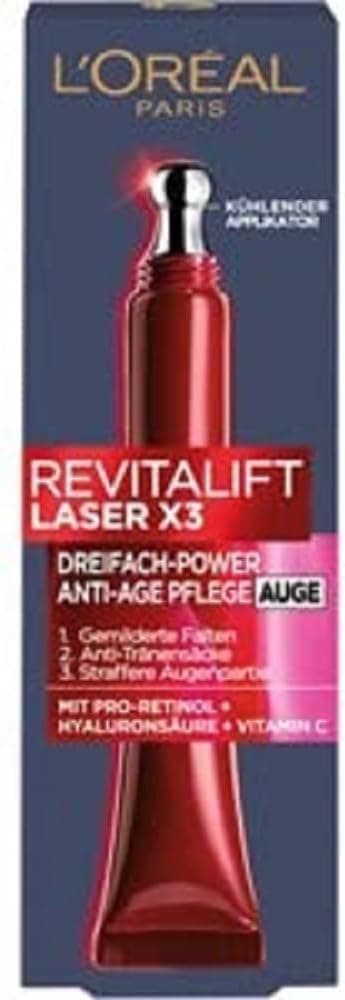 مراقبت دور چشم L'Oreal Paris RevitaLift Laser X 3، 1 بسته (1 x 15 ml) مراقبت دور چشم L'Oreal Paris RevitaLift Laser X 3، 1 بسته (1 x 15 ml)