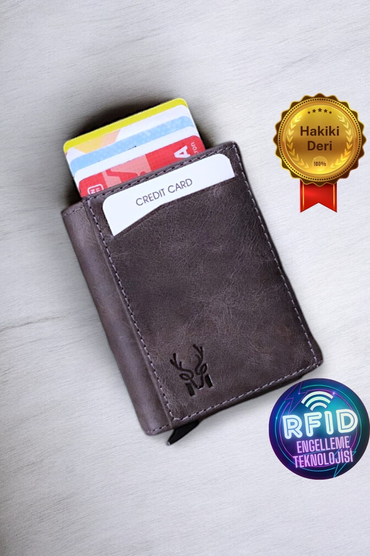 کیف پول مردانه Modica چرم طبیعی مکانیزم خودکار محافظ RFID خاکستری Pescol کیف پول مردانه Modica چرم طبیعی مکانیزم خودکار محافظ RFID خاکستری Pescol