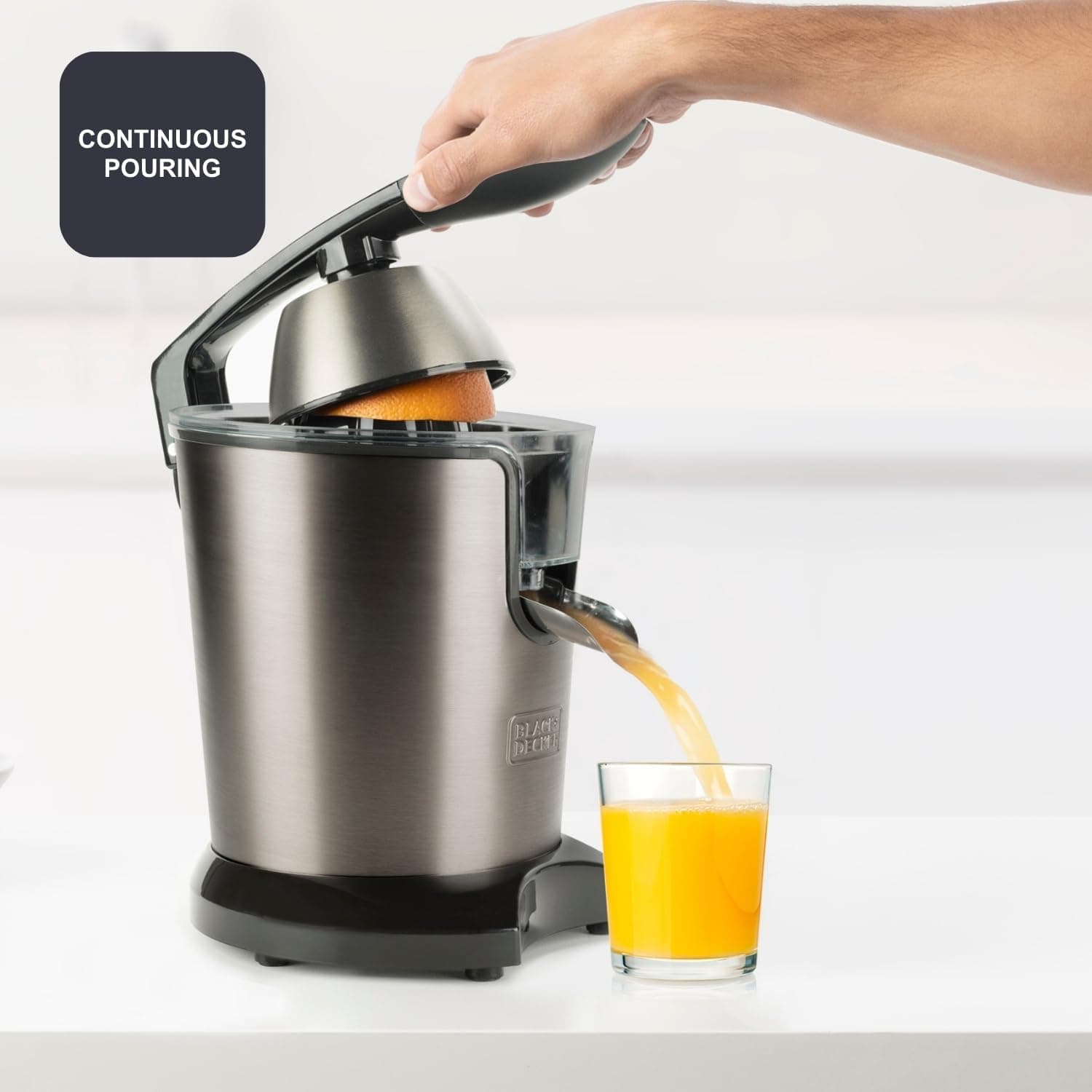 آبمرکباتگیری برقی BLACK+DECKER اهرمی 350 وات مدل BXCJ350E آبمرکباتگیری برقی BLACK+DECKER اهرمی 350 وات مدل BXCJ350E
