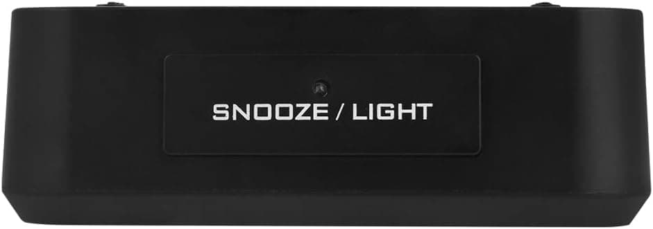 ساعت دیجیتال دکوراتیو Coverzone با آلارم، تبدیل 12/24 ساعته، صفحه LED، مشکی ساعت دیجیتال دکوراتیو Coverzone با آلارم، تبدیل 12/24 ساعته، صفحه LED، مشکی