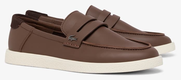 کفش لافر مردانه Lacoste قهوهای مدل Cochet کفش لافر مردانه Lacoste قهوهای مدل Cochet