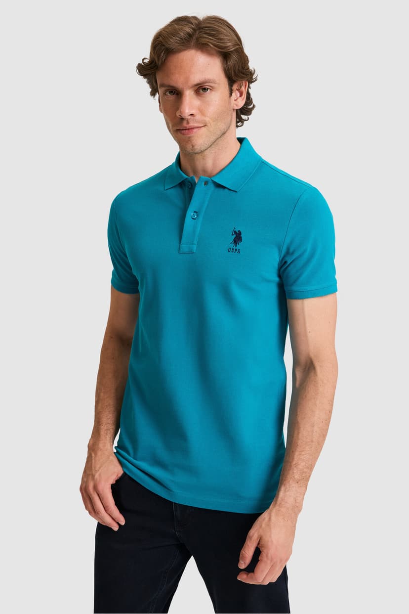تیشرت مردانه U.S. Polo Assn. اسلیم فیت یقه پولو نفتی بیسیک مدل 50326920-VR102 تیشرت مردانه U.S. Polo Assn. اسلیم فیت یقه پولو نفتی بیسیک مدل 50326920-VR102