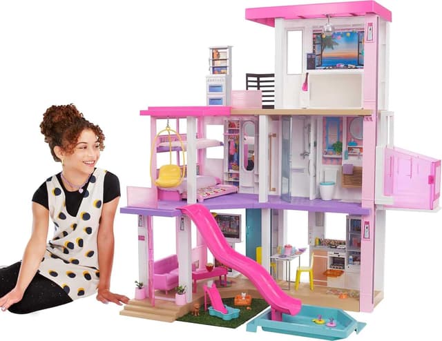 خانه عروسکی Barbie Dreamhouse با استخر، سرسره، آسانسور، چراغ و صدا خانه عروسکی Barbie Dreamhouse با استخر، سرسره، آسانسور، چراغ و صدا