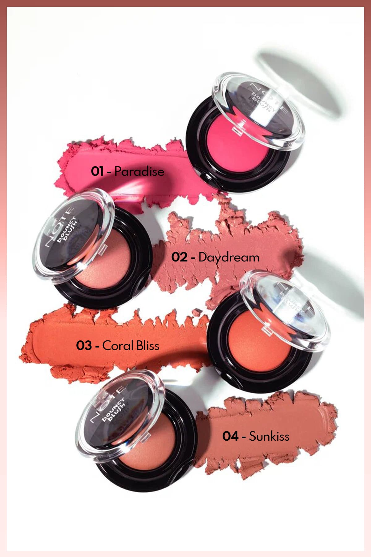 رژ گونه Note Cosmetics نرم و کرمی Bouncy Blush مدل 03 مرجانی رژ گونه Note Cosmetics نرم و کرمی Bouncy Blush مدل 03 مرجانی