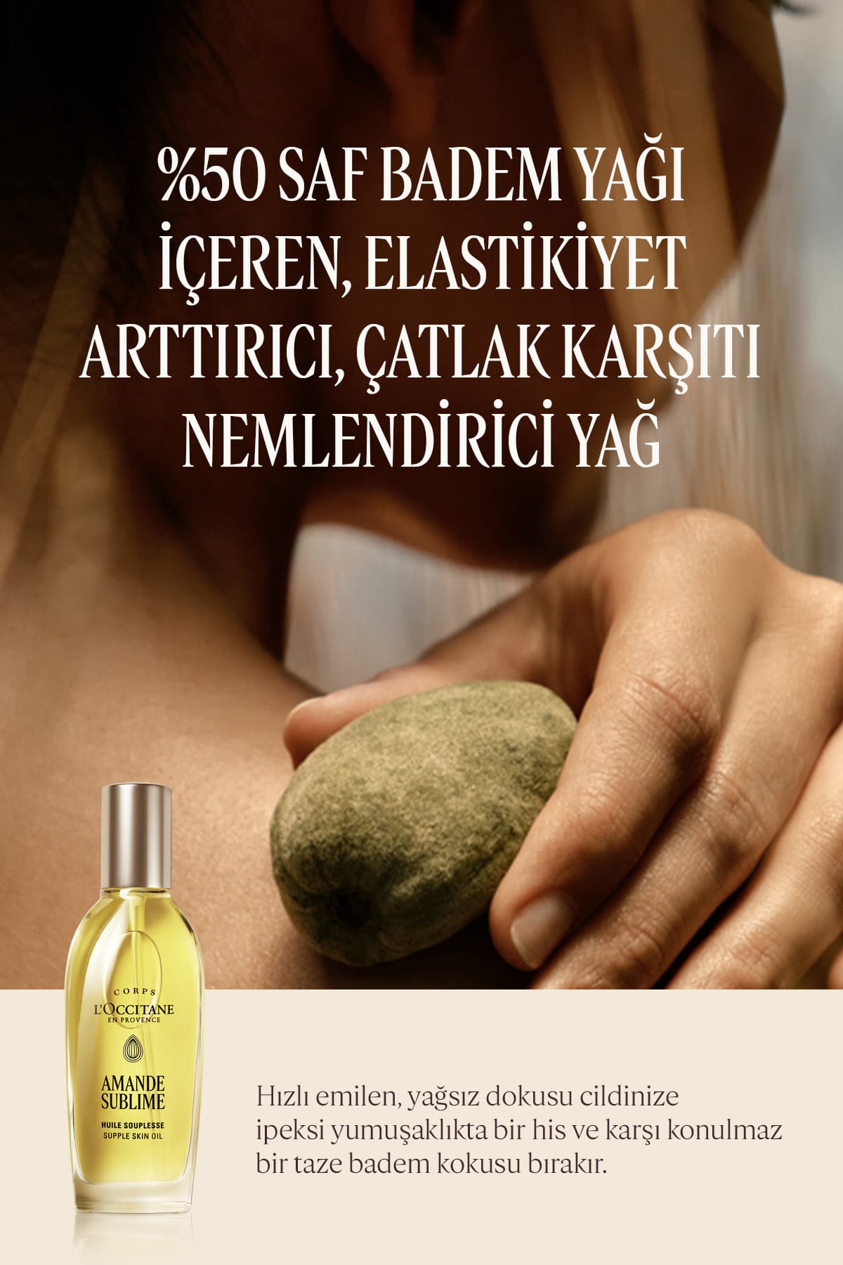 روغن بدن بادام L'Occitane مغذی و مرطوبکننده، حاوی 50% روغن بادام شیرین، امگا 6 و 9، 100 ml روغن بدن بادام L'Occitane مغذی و مرطوبکننده، حاوی 50% روغن بادام شیرین، امگا 6 و 9، 100 ml
