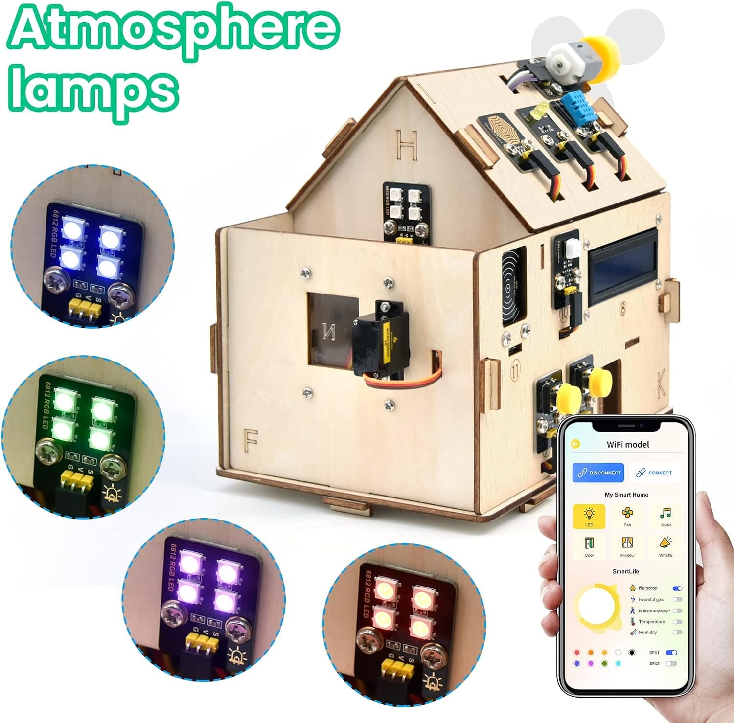کیت استارتر خانه هوشمند KEYESTUDIO ESP32 کیت استارتر خانه هوشمند KEYESTUDIO ESP32