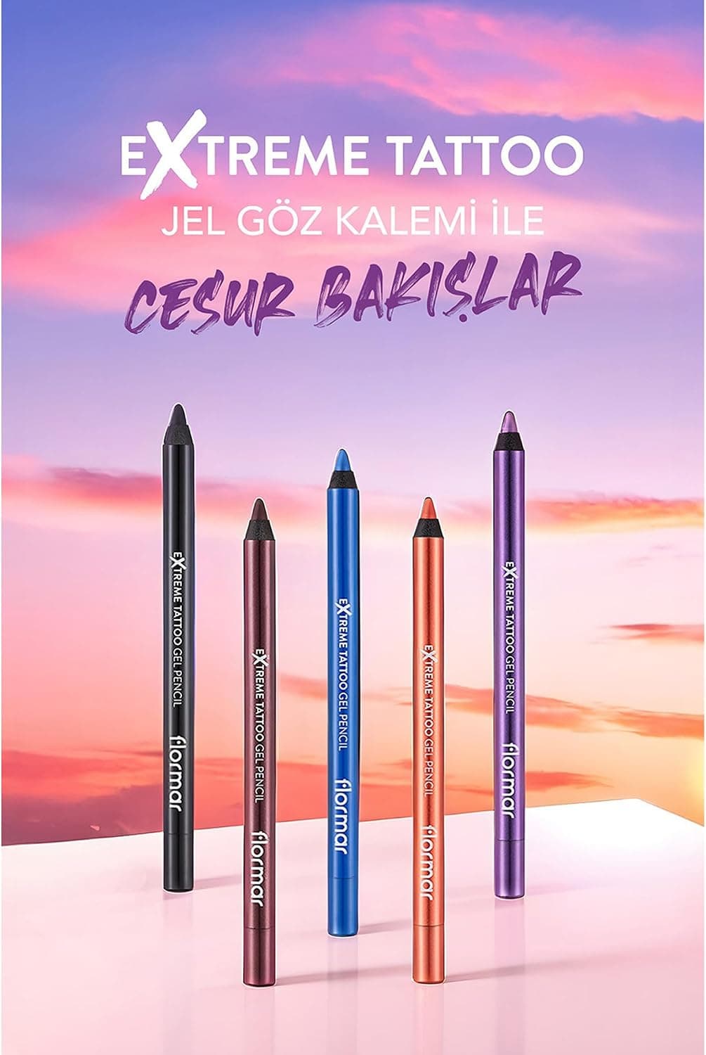 مداد چشم ژلی Flormar با رنگدانه غلیظ و جلوه مات Extreme Tattoo مداد چشم ژلی Flormar با رنگدانه غلیظ و جلوه مات Extreme Tattoo