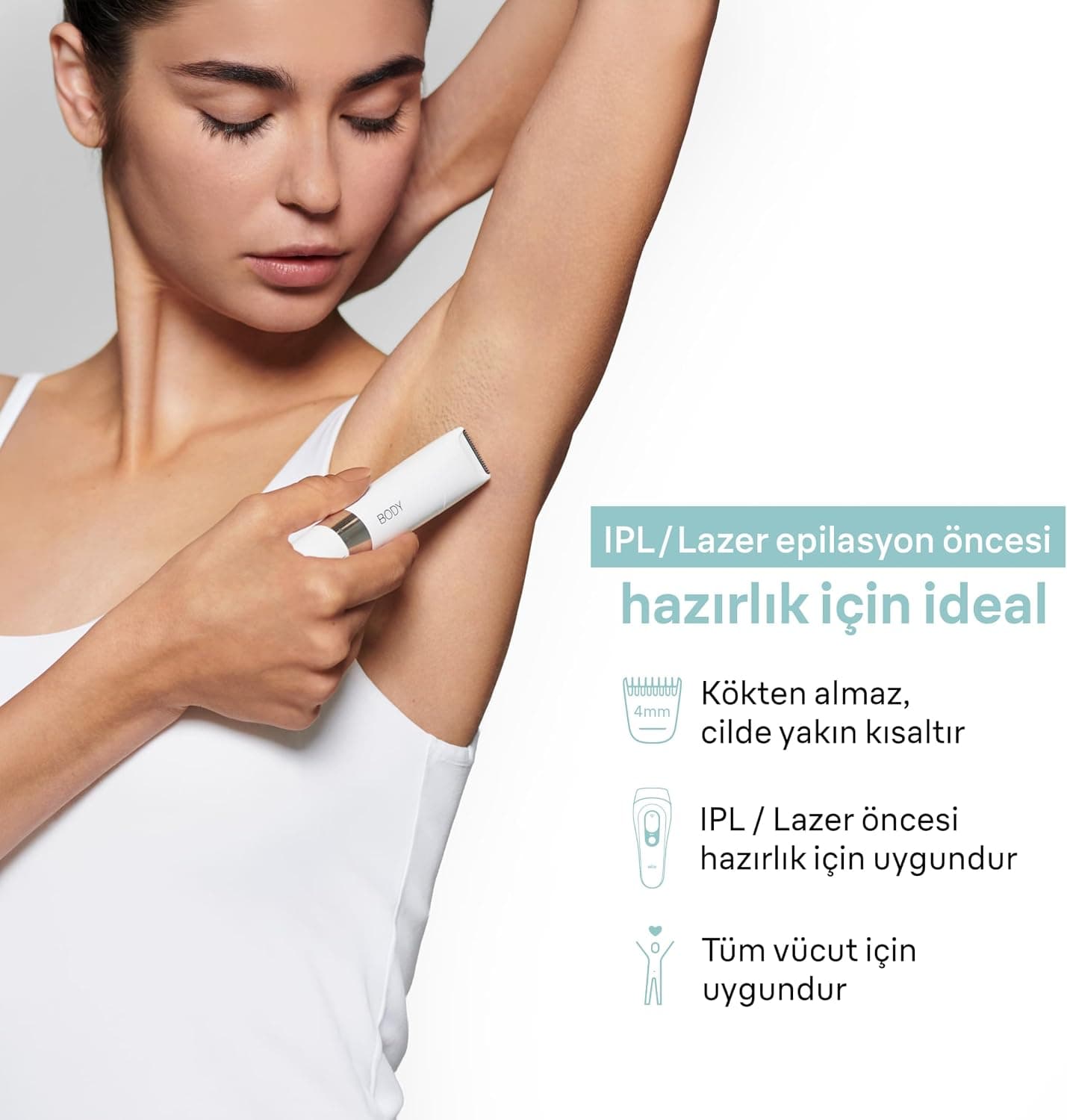 ماشین تریمر مینی بدن Braun مدل BS1000 شانه تنظیم، باتری و برس تمیزکننده ماشین تریمر مینی بدن Braun مدل BS1000 شانه تنظیم، باتری و برس تمیزکننده