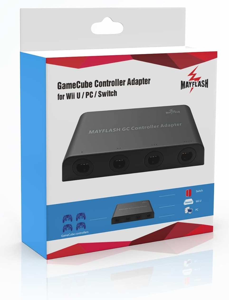 آداپتور MAYFLASH سازگار با دسته GameCube برای Wii و Wii U بسته دوتایی آداپتور MAYFLASH سازگار با دسته GameCube برای Wii و Wii U بسته دوتایی