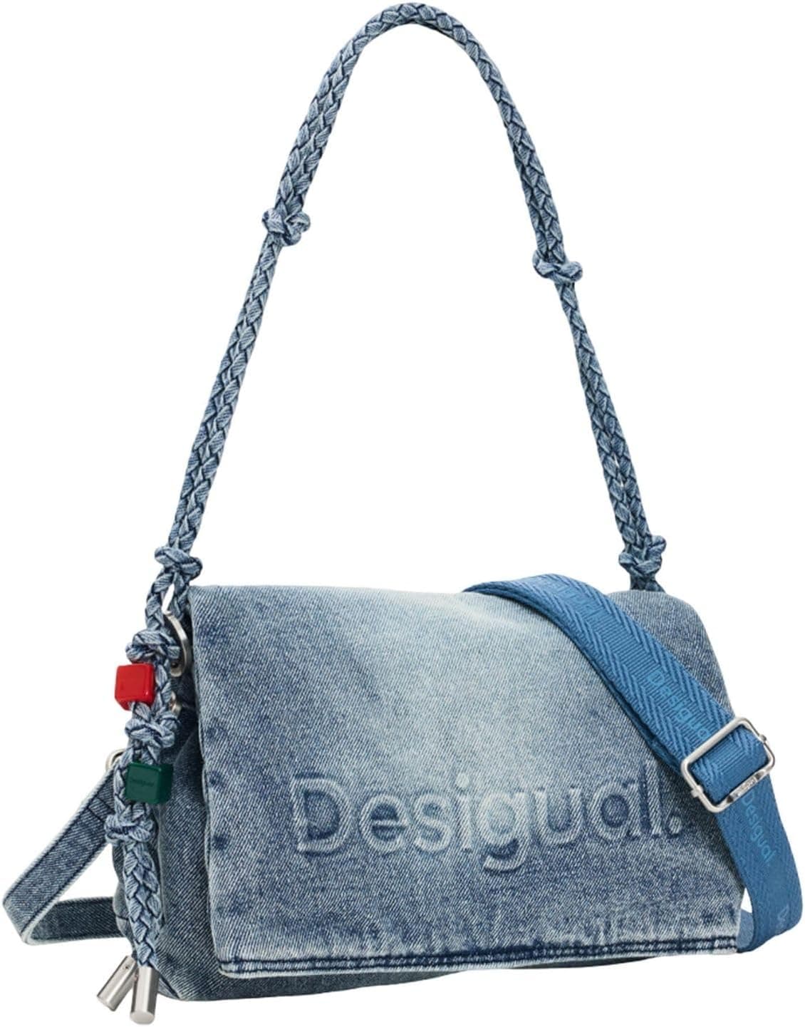 کیف دوشی زنانه Desigual دنیم آبی خاکستری مدل Venecia 4.0 کیف دوشی زنانه Desigual دنیم آبی خاکستری مدل Venecia 4.0