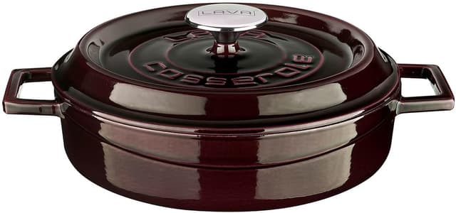 قابلمه چدنی چندمنظوره گرد Lava Metal 24 cm بنفش قابلمه چدنی چندمنظوره گرد Lava Metal 24 cm بنفش