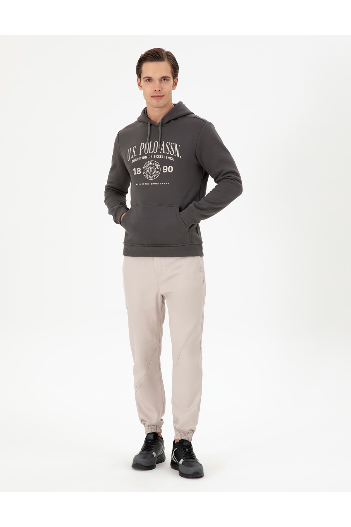 سویشرت مردانه U.S. Polo Assn. ذغالی مدل 50293446-VR006 سویشرت مردانه U.S. Polo Assn. ذغالی مدل 50293446-VR006