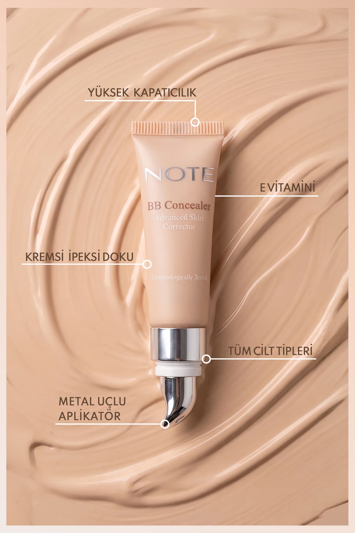 کانسیلر BB Note Cosmetics SPF 15 پوشش قوی زیر چشم 03 میانه تیره کانسیلر BB Note Cosmetics SPF 15 پوشش قوی زیر چشم 03 میانه تیره