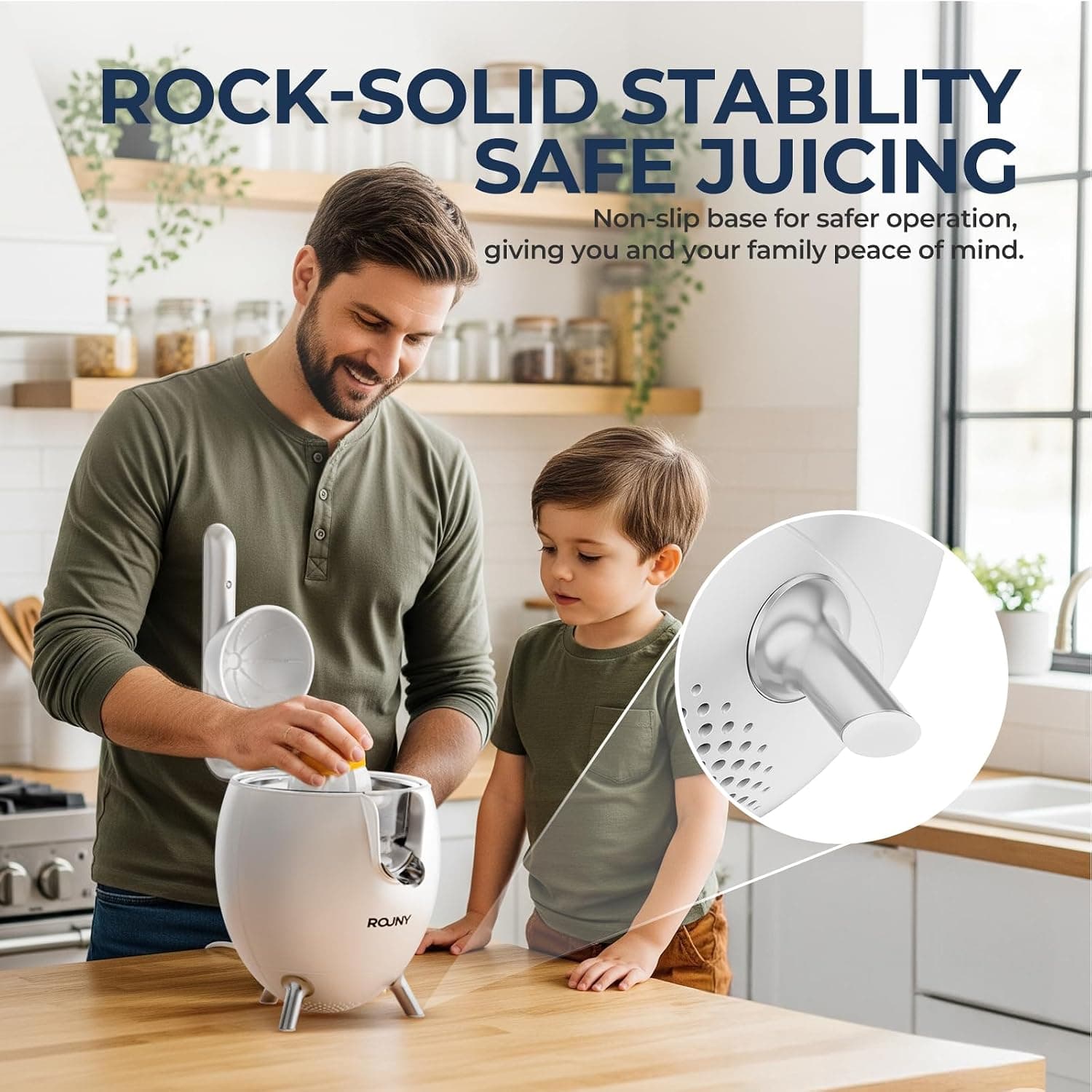 آبمرکباتگیر برقی ROUNY با توان 850W و 2 مخروط آبمرکباتگیر برقی ROUNY با توان 850W و 2 مخروط
