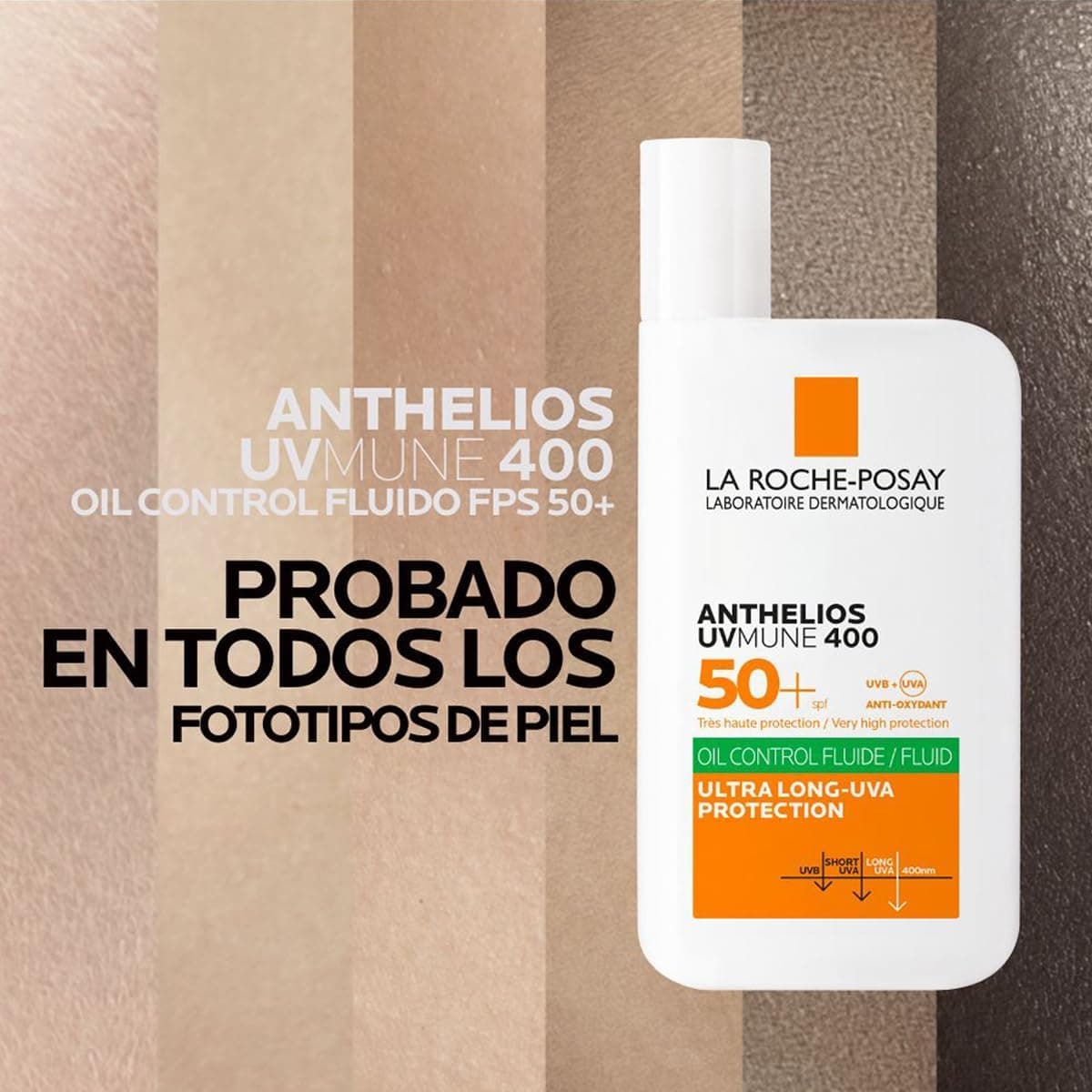 کرم ضد آفتاب صورت مایع La Roche-Posay مدل Anthelios Oil Control Fluid با SPF 50+ حجم 50 ml کرم ضد آفتاب صورت مایع La Roche-Posay مدل Anthelios Oil Control Fluid با SPF 50+ حجم 50 ml