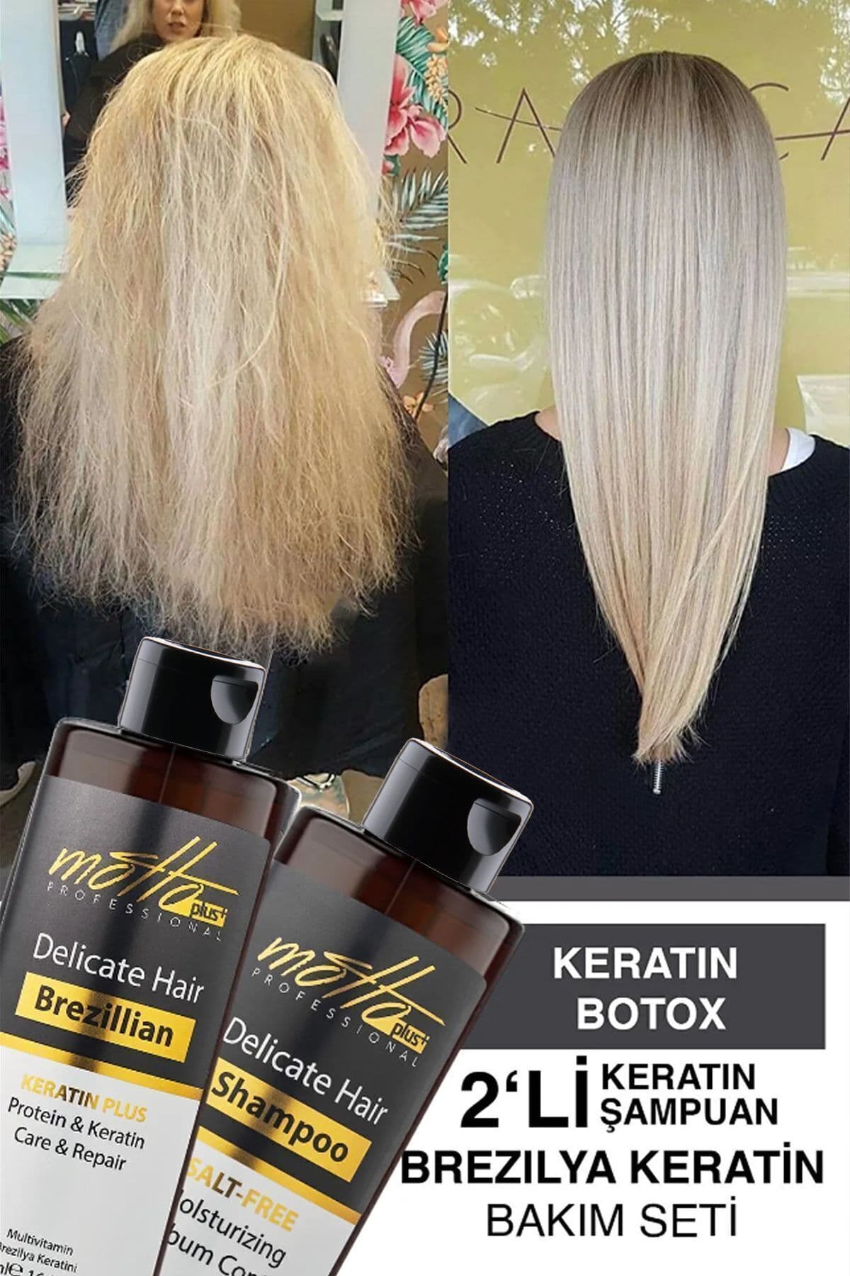 ست مراقبت و صافی مو Motto Plus Professional مدل برزیلی (400ML شامپو + 400ML کراتین) ست مراقبت و صافی مو Motto Plus Professional مدل برزیلی (400ML شامپو + 400ML کراتین)