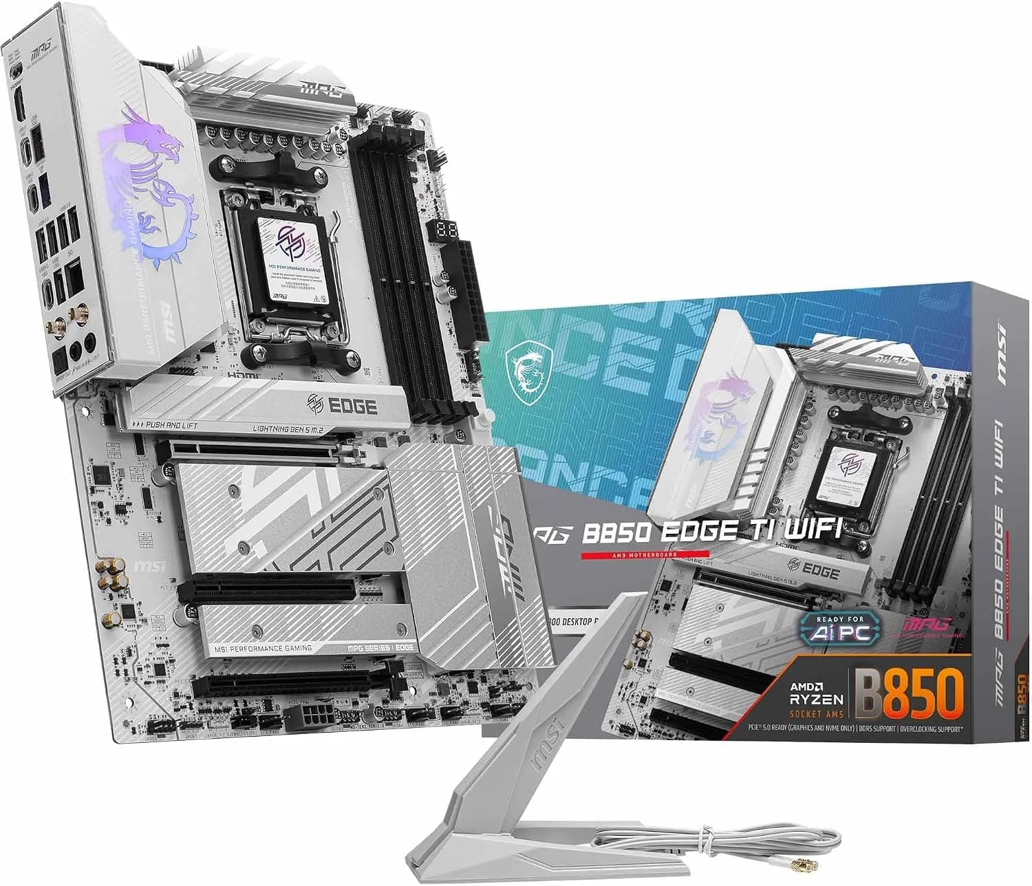 مادربرد MSI MPG B850 EDGE TI WIFI AM5 DDR5 8400MHZ(OC) ATX مادربرد MSI MPG B850 EDGE TI WIFI AM5 DDR5 8400MHZ(OC) ATX