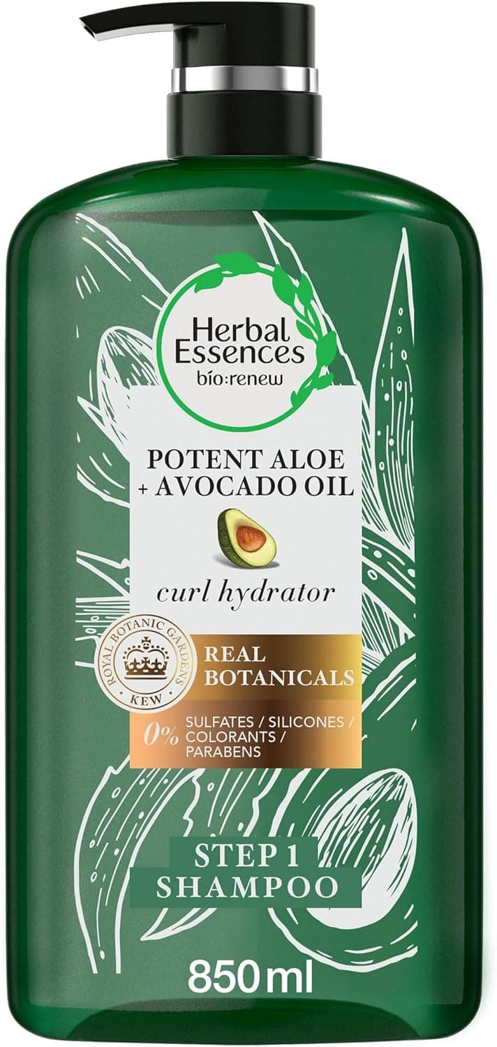 شامپو و نرمکننده موهای فر Herbal Essences بدون سولفات با آلوئهورا و روغن آووکادو 400ml شامپو و نرمکننده موهای فر Herbal Essences بدون سولفات با آلوئهورا و روغن آووکادو 400ml