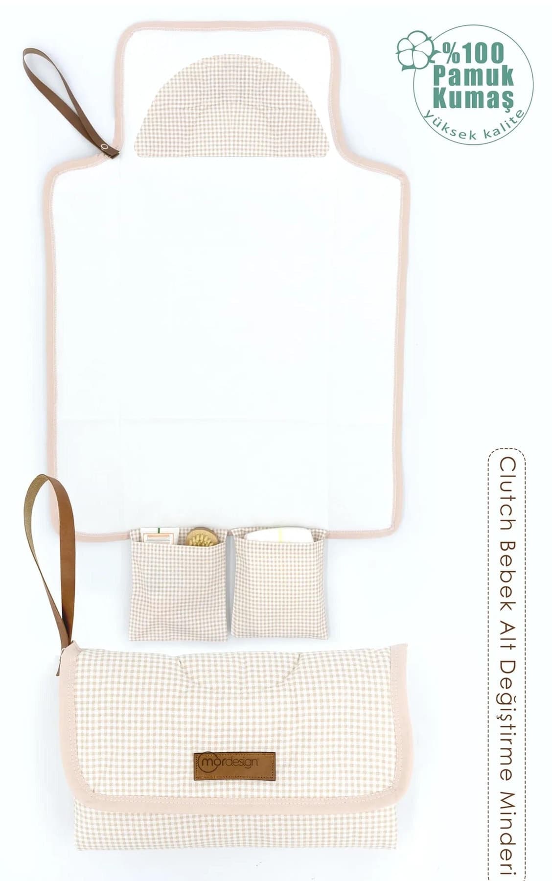 کیف تعویض پوشک نوزاد mordesign قابل حمل Clutch Seri قهوهای کیف تعویض پوشک نوزاد mordesign قابل حمل Clutch Seri قهوهای