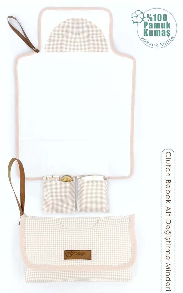 کیف تعویض پوشک نوزاد mordesign قابل حمل Clutch Seri قهوهای کیف تعویض پوشک نوزاد mordesign قابل حمل Clutch Seri قهوهای
